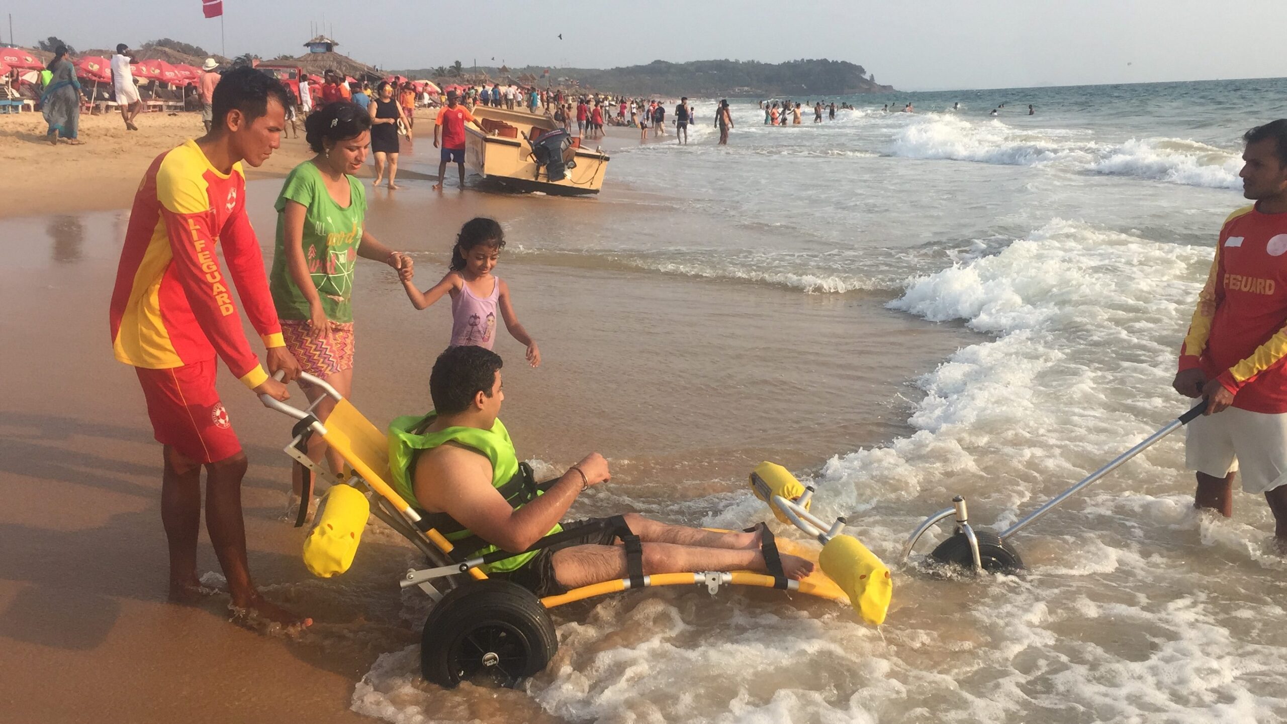 Wheelchair Users Enjoy an Accessible Beach Experience in Goa