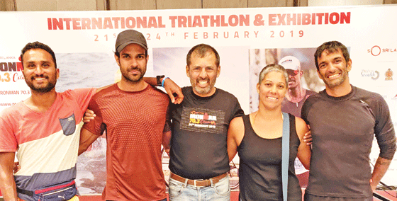 The Ironman 70.3 contingent in Colombo