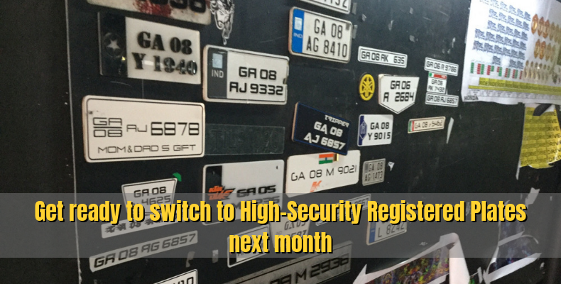 High Security Registered Plates to be installed