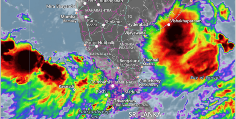 Cyclone map for monsoons in Goa