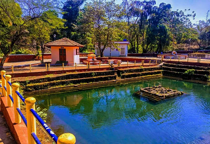 Bubbling lake- hot water lake in india