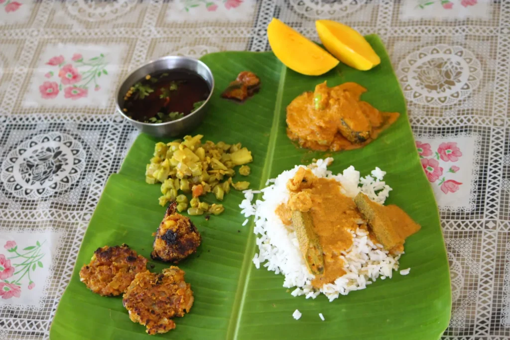 Typical Goa meal= Goan